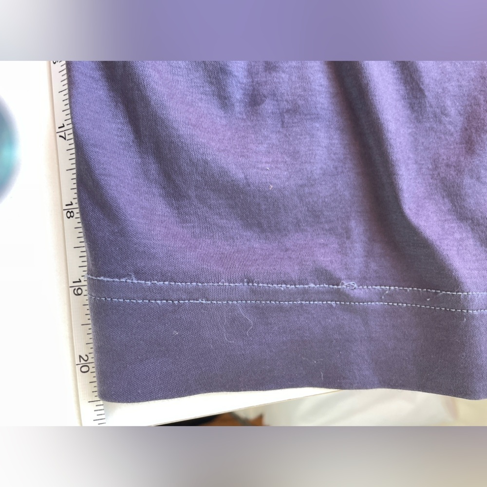 Everlane Luxe Cotton Tank Jumpsuit Blue Dyed Cropped Wide Leg Medium - Picture 4 of 5